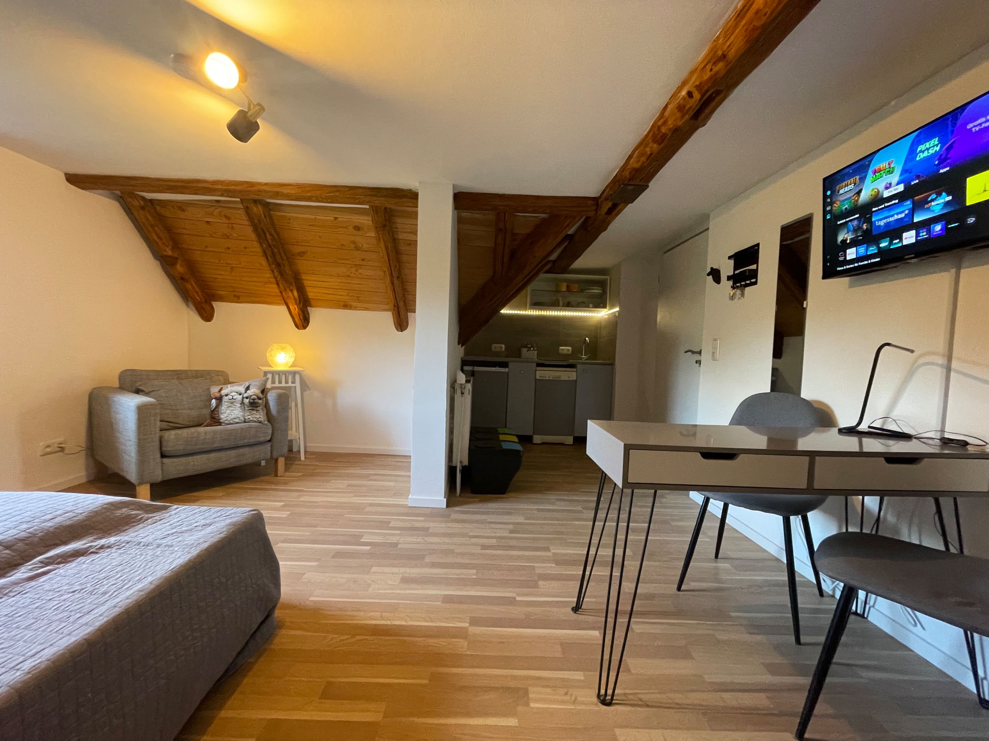 Wohnung Morgenrot – 1-Zimmer-Wohnung im Dachgeschoss